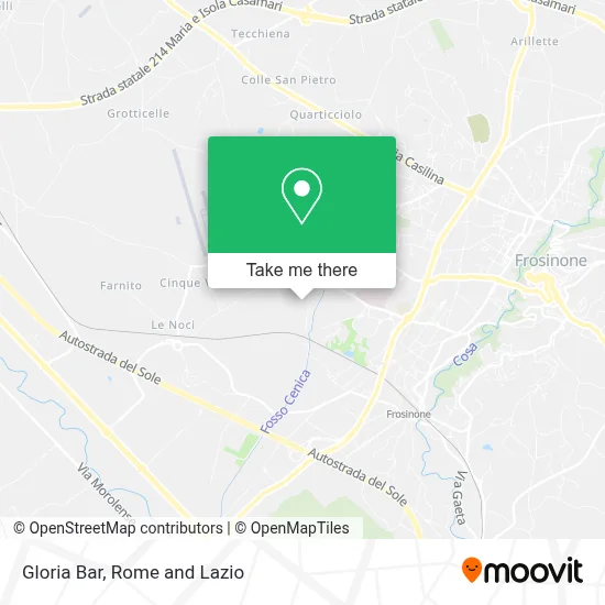Gloria Bar map