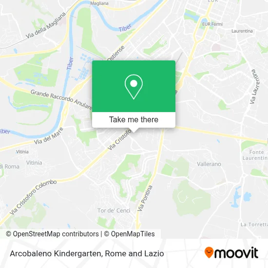 Arcobaleno Kindergarten map