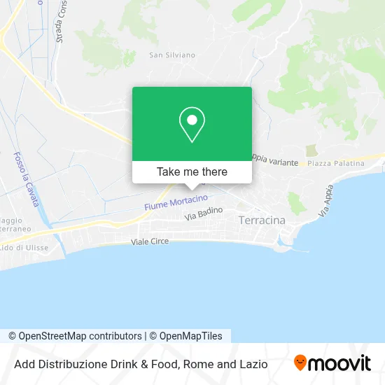 Add Distribuzione Drink & Food map