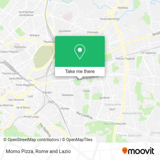 Momo Pizza map