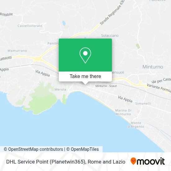 DHL Service Point (Planetwin365) map