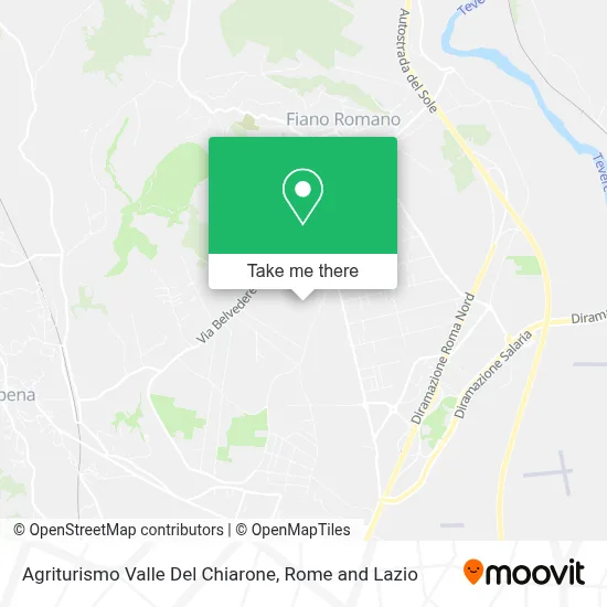 Agriturismo Valle Del Chiarone map