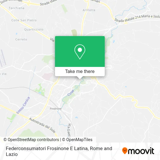 Federconsumatori Frosinone E Latina map