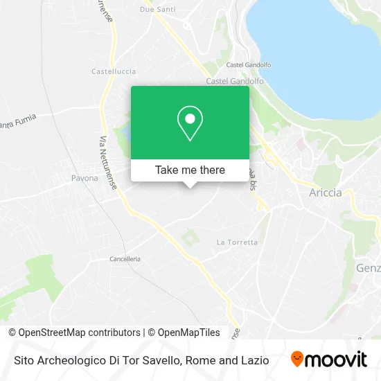 Sito Archeologico Di Tor Savello map
