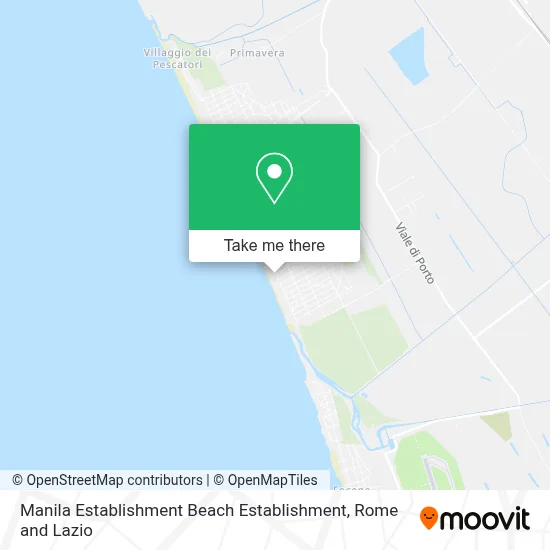 Manila Establishment Beach Establishment map