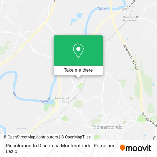 Piccolomondo Discoteca Monterotondo map
