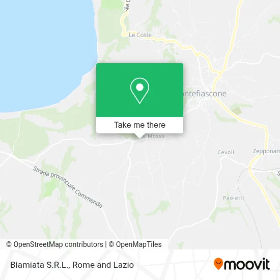 Biamiata S.R.L. map