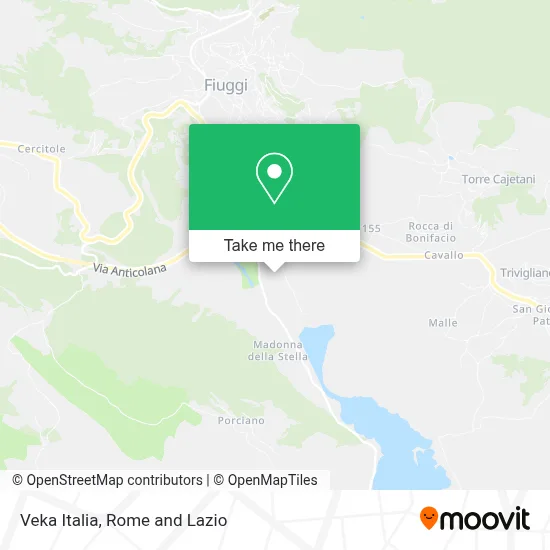 Veka Italia map