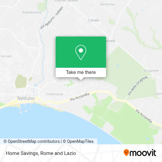 Home Savings map