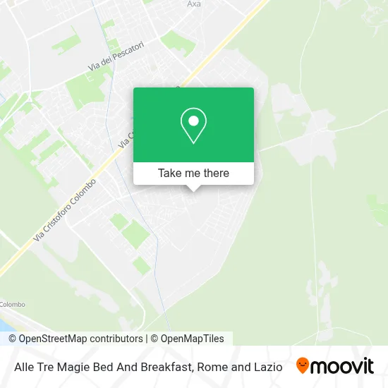 Alle Tre Magie Bed And Breakfast map