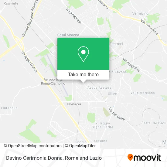 Davino Cerimonia Donna map