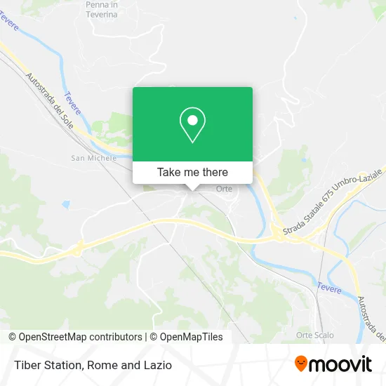 Tiber Station map
