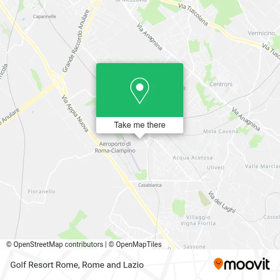 Golf Resort Rome map