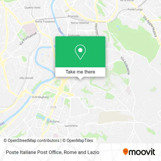 Poste Italiane Post Office map