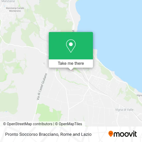 Pronto Soccorso Bracciano map