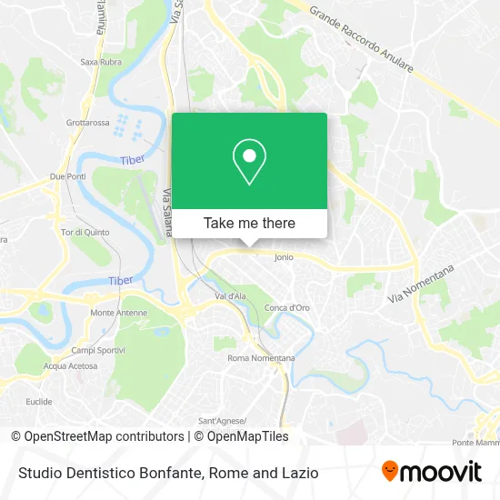 Studio Dentistico Bonfante map
