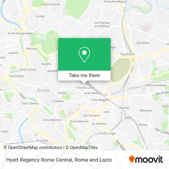 Hyatt Regency Rome Central map
