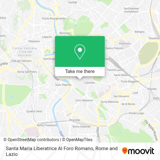 Santa Maria Liberatrice Al Foro Romano map