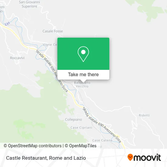 Castle Restaurant map