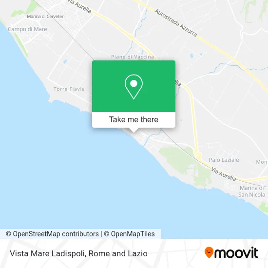 Vista Mare Ladispoli map