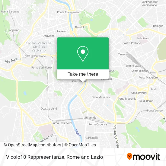 Vicolo10 Rappresentanze map