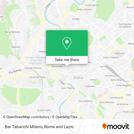 Bar Tabacchi Milano map