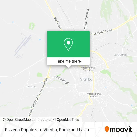 Pizzeria Doppiozero Viterbo map