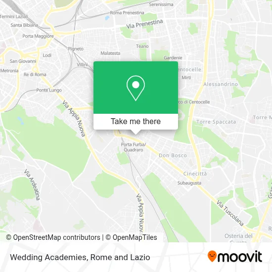 Wedding Academies map