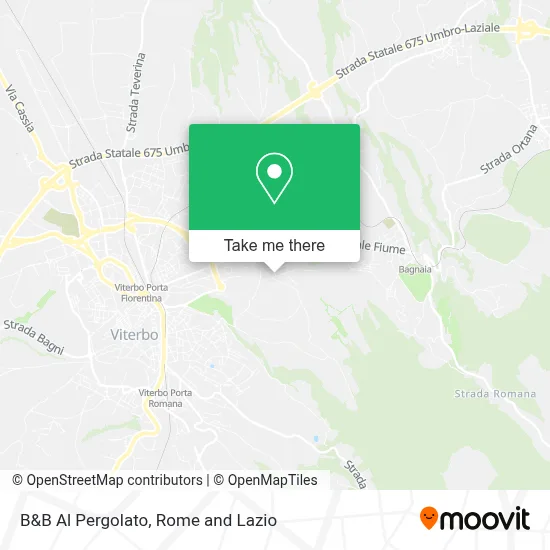 B&B Al Pergolato map
