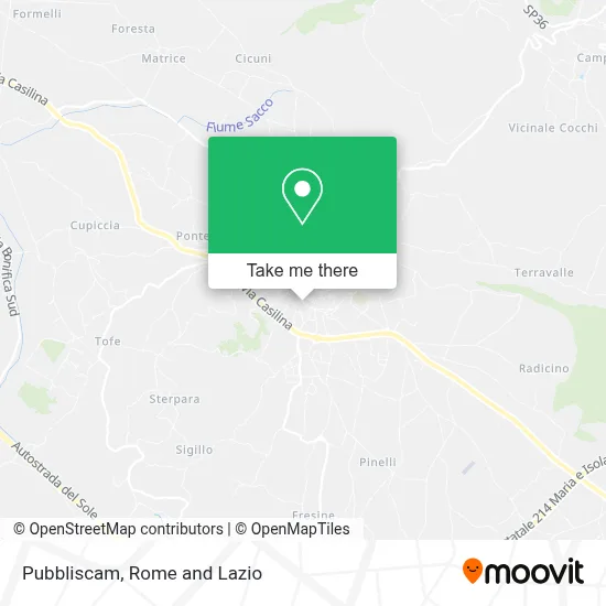 Pubbliscam map