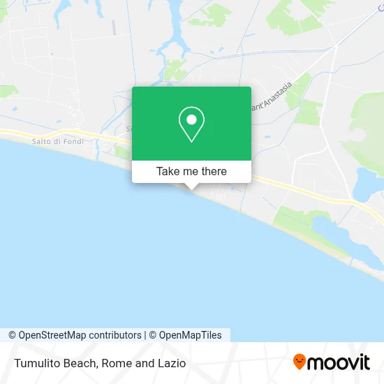 Tumulito Beach map