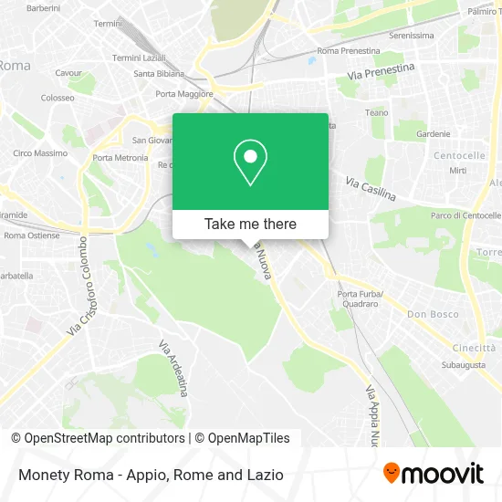 Monety Roma - Appio map