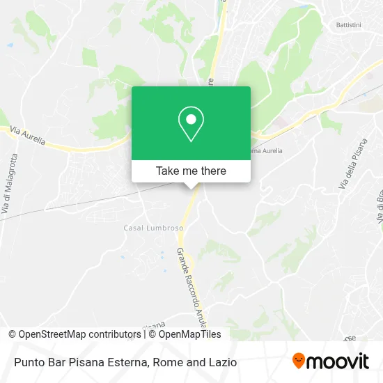 Punto Bar Pisana Esterna map