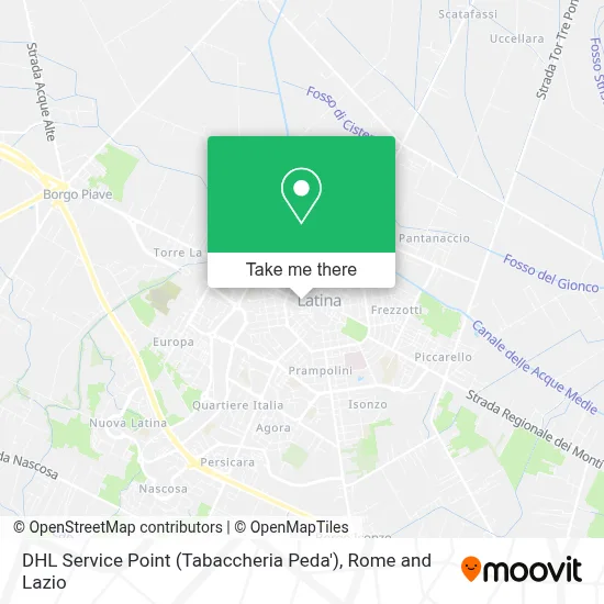 DHL Service Point (Tabaccheria Peda') map