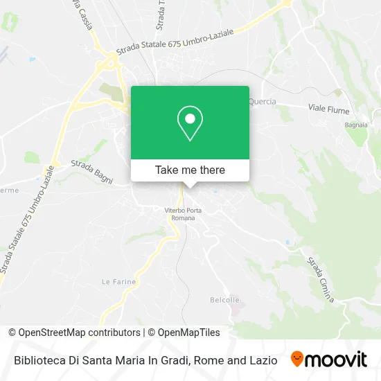 Biblioteca Di Santa Maria In Gradi map