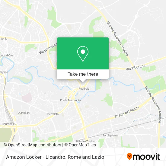 Amazon Locker - Licandro map