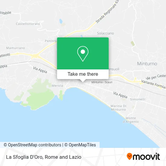 La Sfoglia D'Oro map