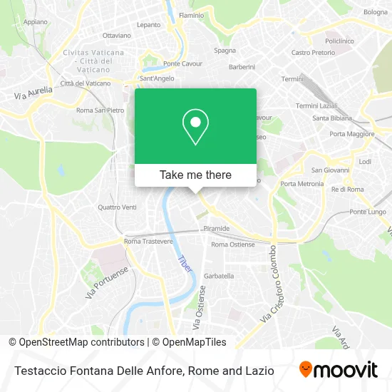 Testaccio Fontana Delle Anfore map