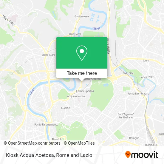 Kiosk Acqua Acetosa map