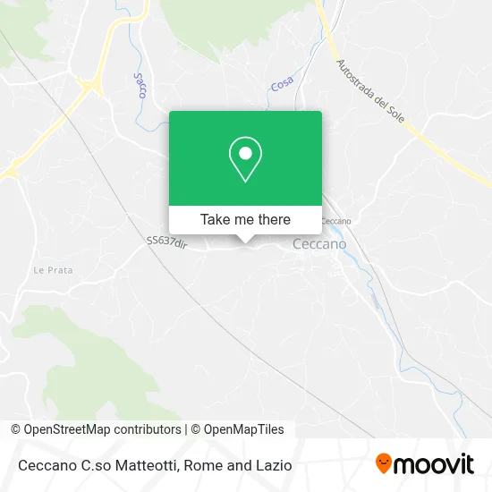Ceccano C.so Matteotti map
