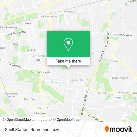 Shell Station map
