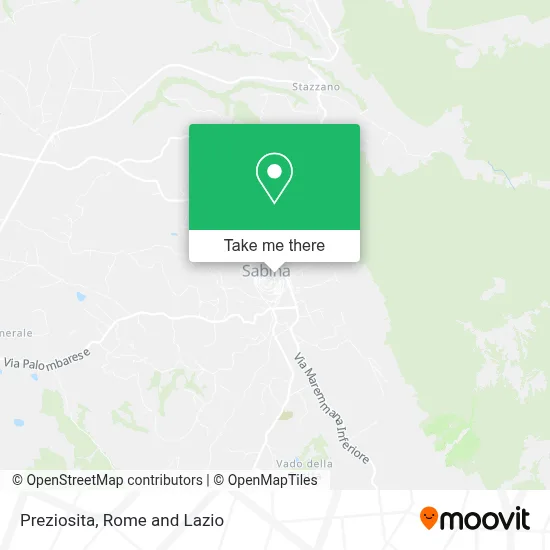 Preziosita map