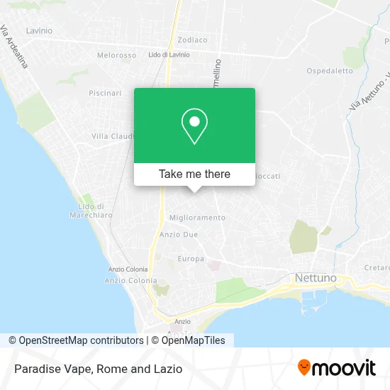 Paradise Vape map