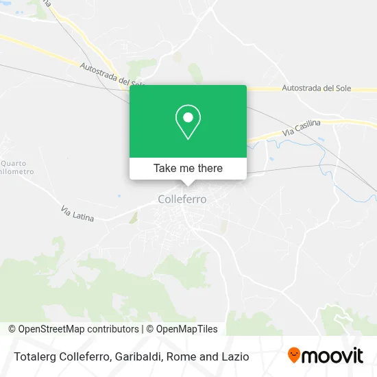 Totalerg Colleferro, Garibaldi map