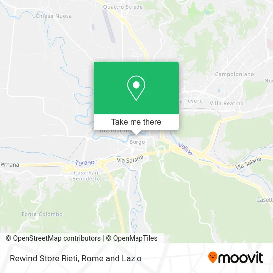 Rewind Store Rieti map
