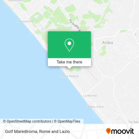 Golf Marediroma map
