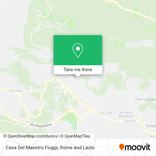 Casa Del Maestro Fiuggi map