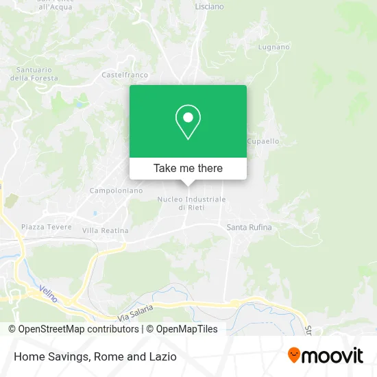 Home Savings map