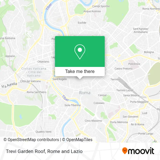 Trevi Garden Roof map