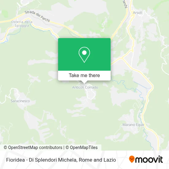 Fioridea - Di Splendori Michela map